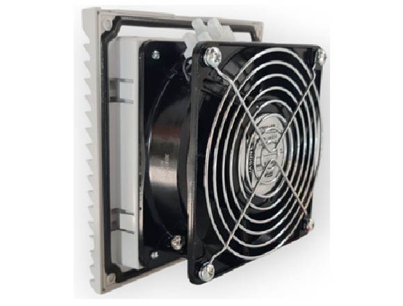 Ventilador con filtro para tablero. 230 V. 0.12 A. 19 Watts 92 m3h