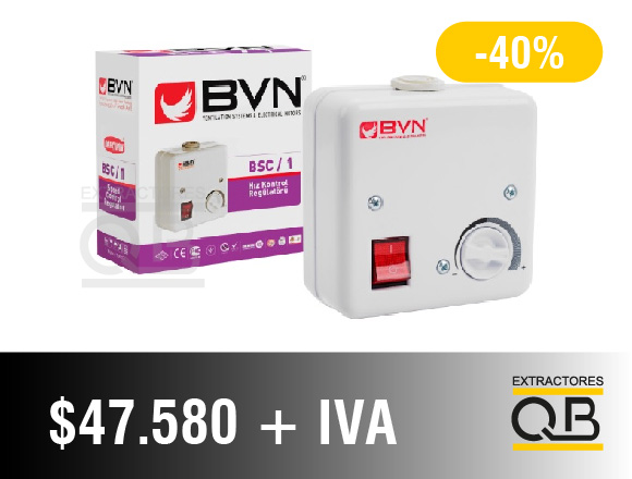 Control de velocidad de Extraccion Analogo monofasico BSC-1 230 volt. 0.2 a 2 Amp