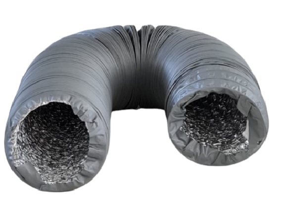 Ducto aluminio corrugado QB sin aislacion 5 pulgadas Ø x 10 mts de largo
