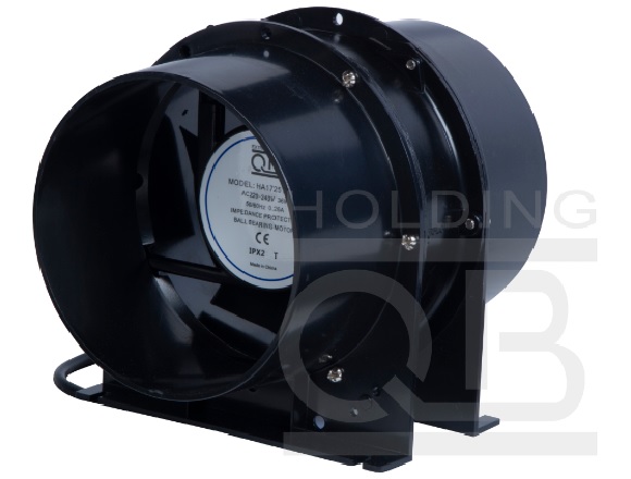 Extractor en Linea HF QB HA-1725. 220 v. 36 watts. 323 m3h. 45 dBA. 1.3 kilo. 150 mm Ø