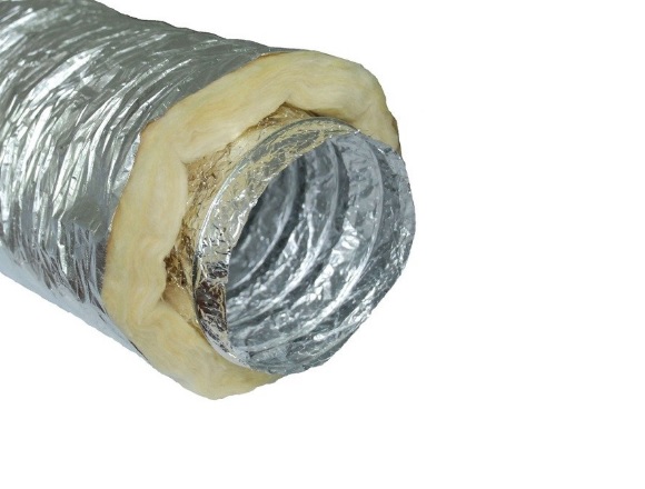 Ducto aluminio corrugado QB CON aislacion. diametro 6 pulgadas x 7.5 mts de largo