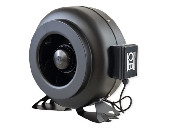 Extractor centrifugo en linea HEE-250T. 220V. 190 watts. 1000 m3h. 57 mmcda. Ducto 10